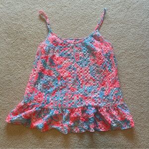 Lilly Pulitzer Flowy Tank Top With Adjustable Straps Size Medium